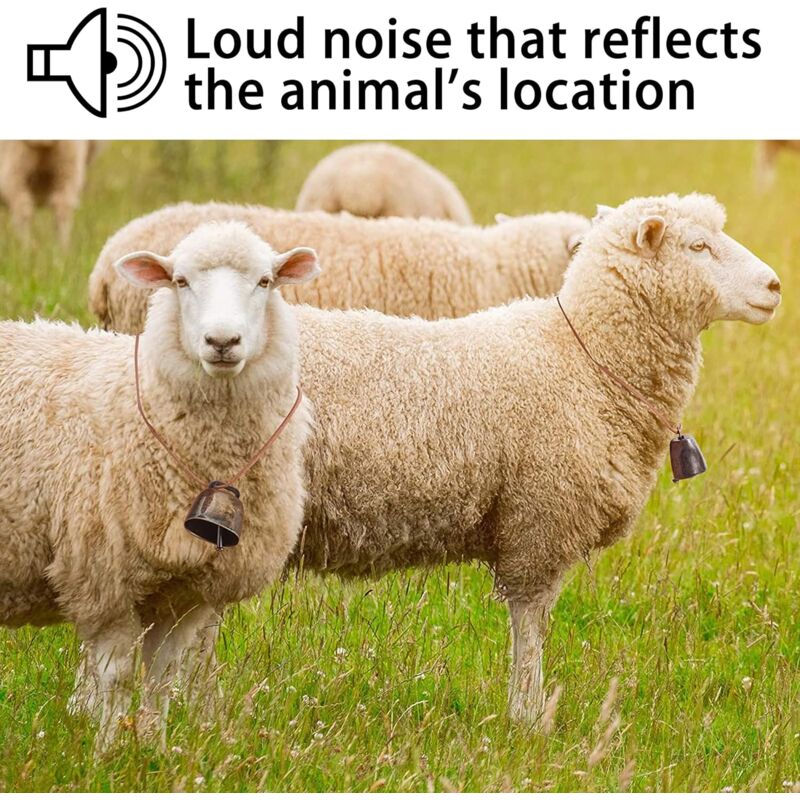 Begpoee Campane Per Capre E Pecore - 10 Pezzi Vintage In Metallo, Bronzo Rosso E Verde - Foto 12