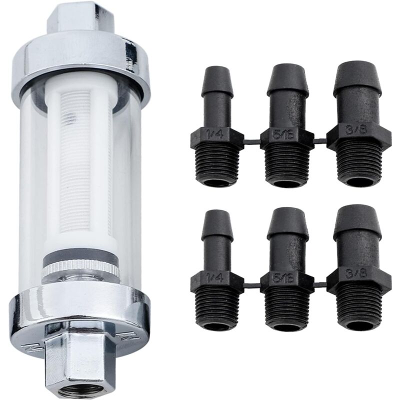 Filtri Benzina 8mm - 3 Pezzi, Trasparenti, Per Scooter, Motocicli E Generatori - Foto 4