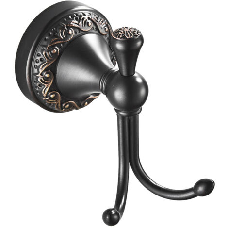 Ganci Appendiabiti Doppi Stile Retro - Confezione Da 10 In Lega Di Zinco Nichelata + 20 Viti - Argento