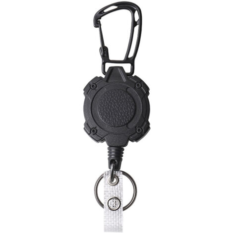 Portachiavi Retrattile Con Cordino In Acciaio Da 105 Cm