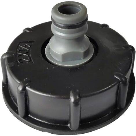 2 Rubinetti Per Serbatoio Acqua Piovana IBC – Filetto G3/4 In Ottone E ABS – Adattatori Per Cisterne - 4