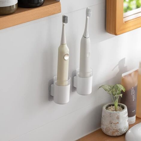 Portaspazzolini Da Denti Luxspire Porta Testine Spazzolino In Resina, Supporto Per Testine Spazzolino Elettrico A 4 Slot Compatibile S 1098490 Organizer Testine Elettrico 4 Slot