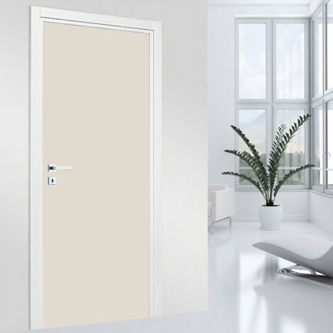 Stickers pour porte - Couleur tendance - 83 x 205 cm - Adhésif + Protection MATE (1/2)