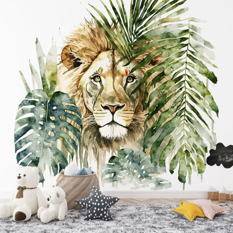 Papier peint panoramique Enfants - Lion - 195 cm x 125 cm (1/4)