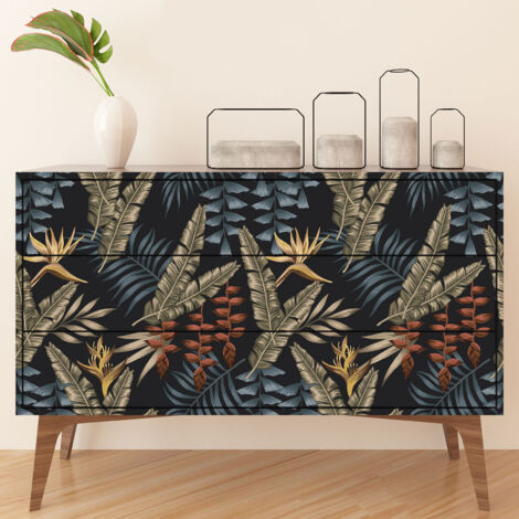 Stickers meuble - Feuilles - 30 x 60 cm - Adhésif MAT (1/3)