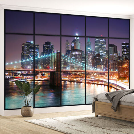 Papier peint panoramique Trompe l'oeil Verrière - New york - 130 cm x 82 cm (1/5)