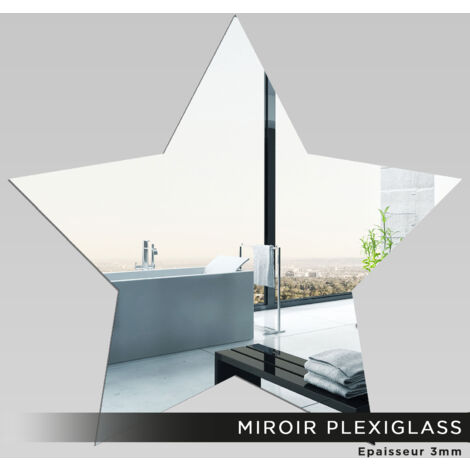 Miroir Plexiglass - Étoile - 40x42 cm (1/2)