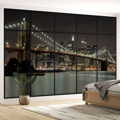 Papier peint panoramique Trompe l'oeil Verrière - New york - 130 cm x 82 cm (1/5)