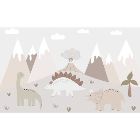 Papier peint panoramique Enfants - Dinosaures - 130 cm x 87 cm (1/2)