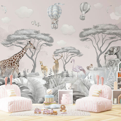 Papier peint panoramique Enfants - Animaux - 130 cm x 88 cm (1/4)