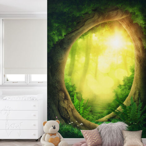 Papier peint panoramique Enfants - Forêt - 260 cm x 364 cm (1/4)