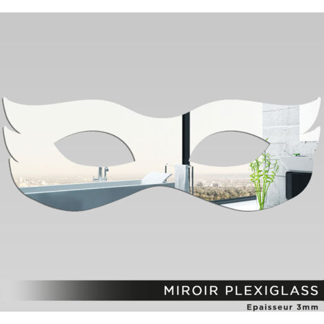 Miroir Plexiglass - Masque - 14x40 cm (1/2)