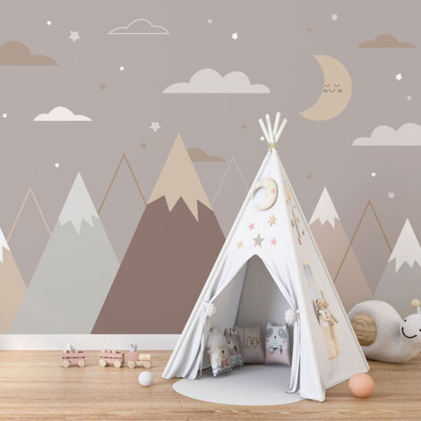 Papier peint panoramique Enfants - Montagnes - 130 cm x 87 cm (1/4)