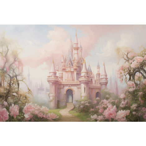 Papier peint panoramique Enfants - Château Enchanté - 325 cm x 217 cm (1/2)