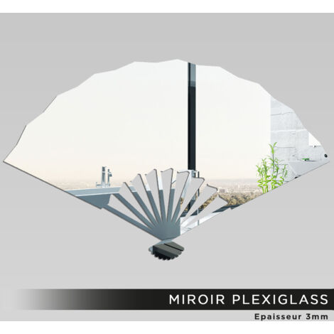 Miroir Plexiglass - Éventail - 12x20 cm (1/2)