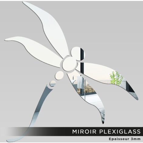 Miroir Plexiglass - Libéllule - 57x60 cm (1/2)