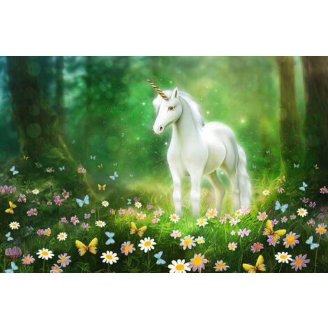 Papier peint panoramique Enfants - Licorne - 195 cm x 129 cm (1/2)