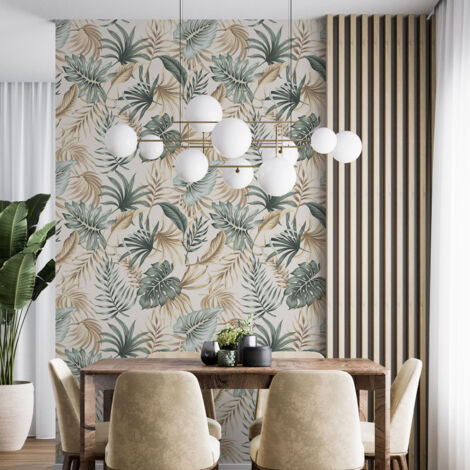 Papier peint - Motif botanique - 1 LÉ de 60x260 cm - Surface L 60 x H 260 cm