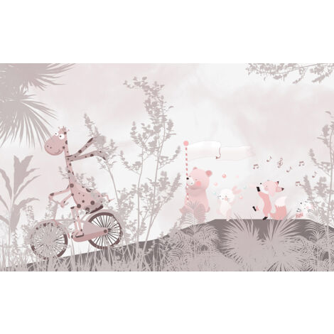 Papier peint panoramique Enfants - Animaux - 130 cm x 81 cm (1/2)