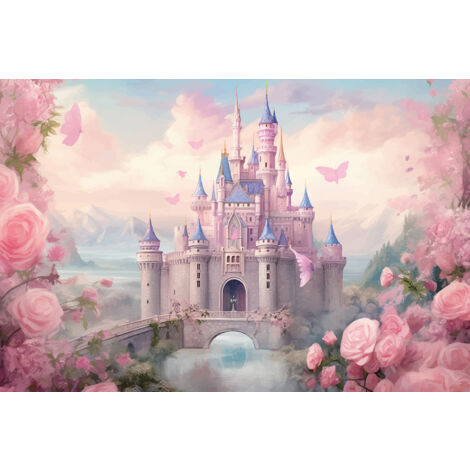 Papier peint panoramique Enfants - Château Enchanté - 130 cm x 87 cm