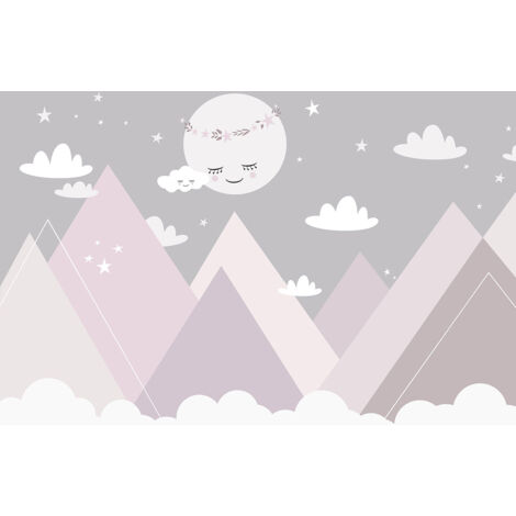 Papier peint panoramique Enfants - Montagnes - 130 cm x 89 cm (1/2)