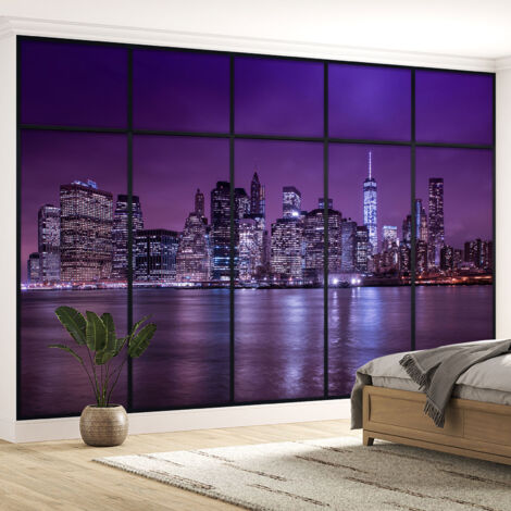 Papier peint panoramique Trompe l'oeil Verrière - New york - 130 cm x 82 cm (1/5)
