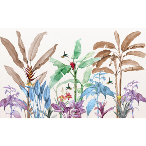 Papier peint panoramique Enfants - Tiges de Bananier - 130 cm x 80 cm (1/2)