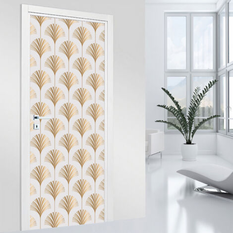 Stickers pour porte - Motif oriental - 63 x 205 cm - Adhésif + Protection BRILLANTE (1/2)