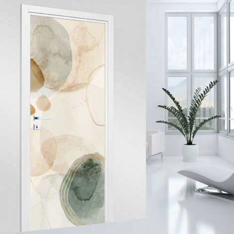 Stickers pour porte - Abstrait - 73 x 205 cm - Adhésif MAT (1/2)