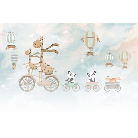 Papier peint panoramique Enfants - Animaux - 130 cm x 87 cm (1/2)