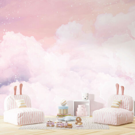Papier peint panoramique Enfants - Nuages - 130 cm x 98 cm (1/4)