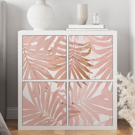 Stickers meuble - Motif Tropical - Lot de 6 stickers - 10x10 cm - Adhésif MAT (1/5)