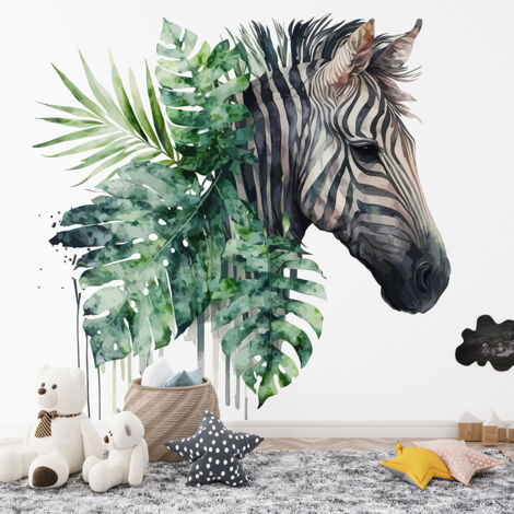 Papier peint panoramique Enfants - Zèbre - 498 cm x 320 cm (1/4)