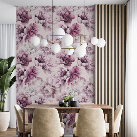 Papier peint - Motif floral - 1 LÉ de 60x260 cm - Surface L 60 x H 260 cm (1/4)