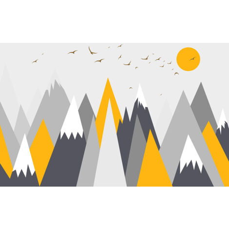 Papier peint panoramique Enfants - Montagnes - 130 cm x 87 cm (1/2)