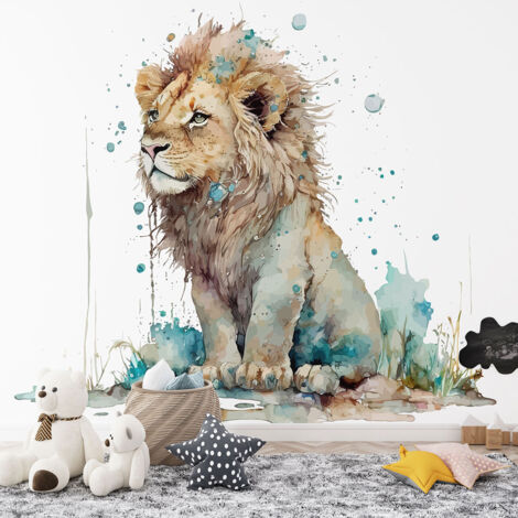 Papier peint panoramique Enfants - Lion - 195 cm x 125 cm (1/4)