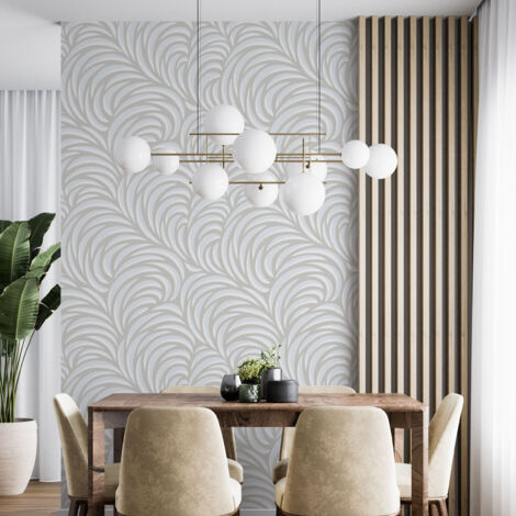 Papier peint - Design - 6 LÉS de 60x260 cm - Surface L 360 x H 260 cm (1/4)