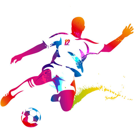 Papier peint panoramique Enfants - Footballeur - 130 cm x 109 cm (1/2)