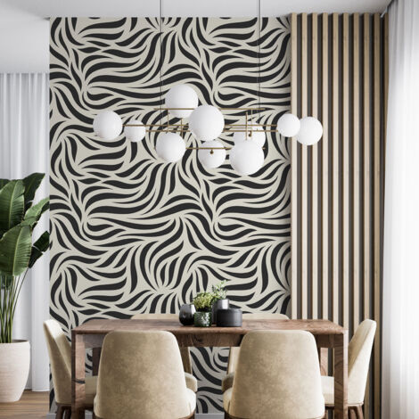 Papier peint - Design - 6 LÉS de 60x260 cm - Surface L 360 x H 260 cm (1/4)