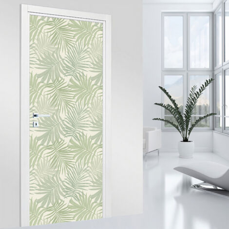 Stickers pour porte - Feuilles - 73 x 205 cm - Adhésif MAT (1/2)