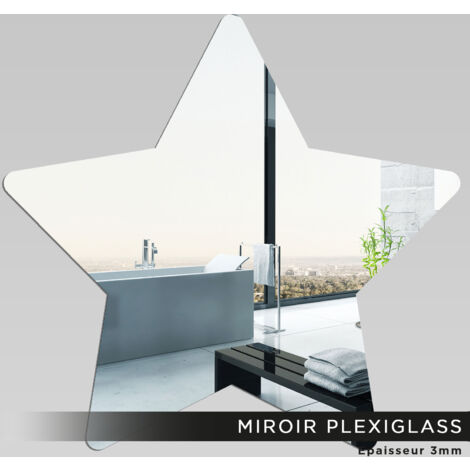 Miroir Plexiglass - Étoile - 40x42 cm (1/2)