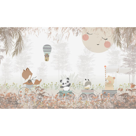 Papier peint panoramique Enfants - Animaux - 534 cm x 320 cm (1/2)