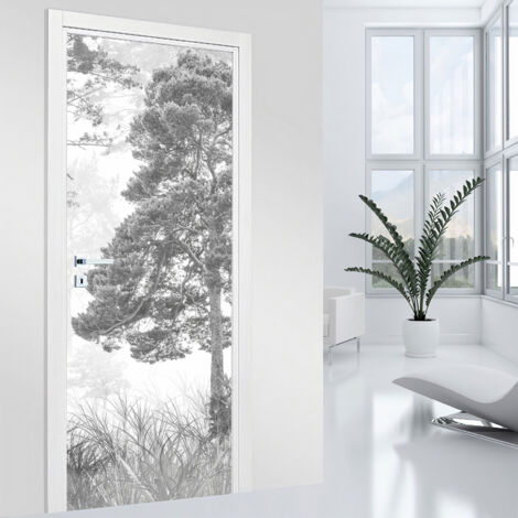 Stickers pour porte - Forêt - 63 x 205 cm - Adhésif MAT (1/2)