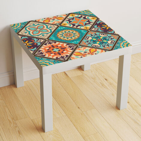 Stickers pour table - Motif Carreaux de ciment - 70x70 cm - Adhésif MAT (1/2)