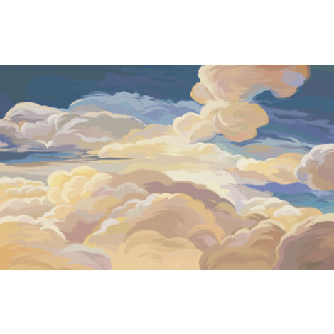 Papier peint panoramique Enfants - Nuages - 130 cm x 80 cm (1/2)