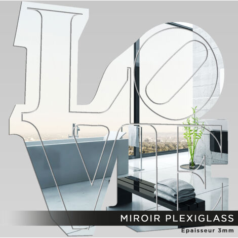 Miroir Plexiglass - Love - 40x43 cm (1/2)