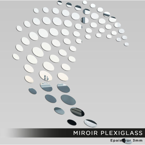 Miroir Plexiglass - Petit pois design - 200x240 cm (1/2)