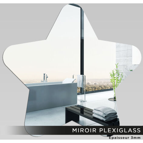 Miroir Plexiglass - Étoile - 40x42 cm (1/2)