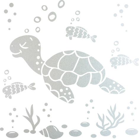 Stickers Dépoli - Kit marin Tortue - 157x157 cm (1/3)