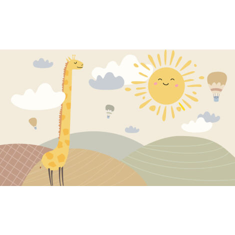 Papier peint panoramique Enfants - Girafe - 130 cm x 78 cm (1/2)